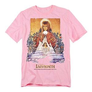 Labyrinth Unisex Adult Movie Poster T-Shirt / Pink